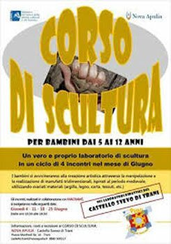 corso di scultura al castello di Trani